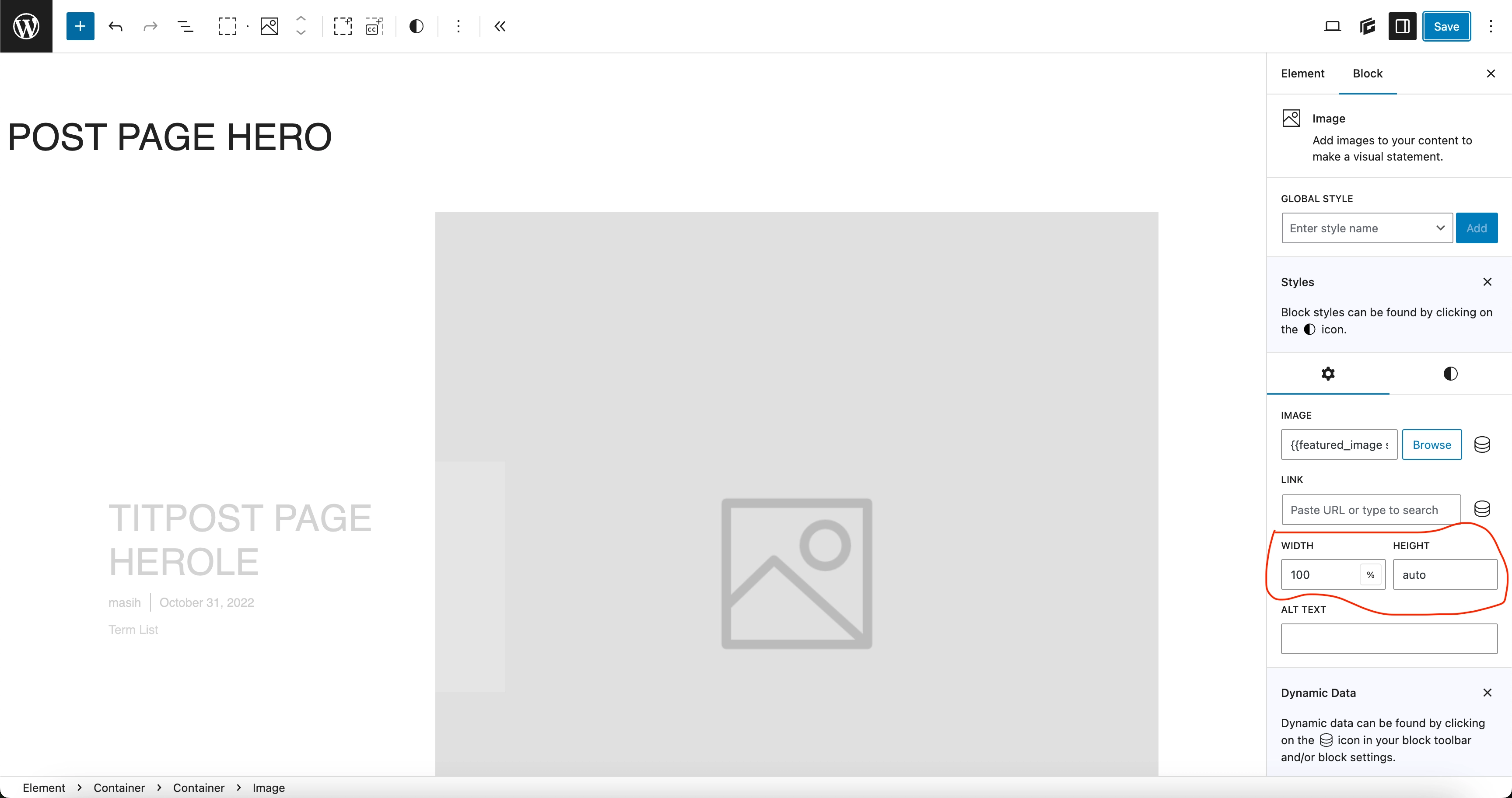 GeneratePress Element Editor